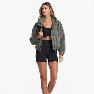 Vuori Green Teddy Jacket